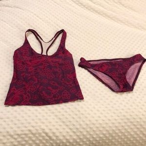 Maroon Patagonia tankini
